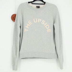 The Upside Bondi Crew Horseshoe Pullover Sweatshirt Size 6 Women's Gray